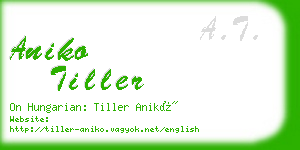 aniko tiller business card